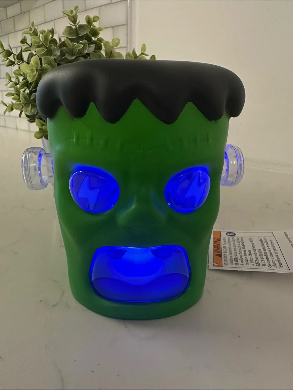 Frankenstein Halloween plastic LED Figural monster